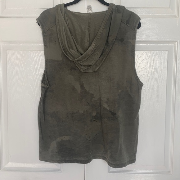Alternative Woman’s sleeveless sweatshirt with hood XL - Picture 2 of 7